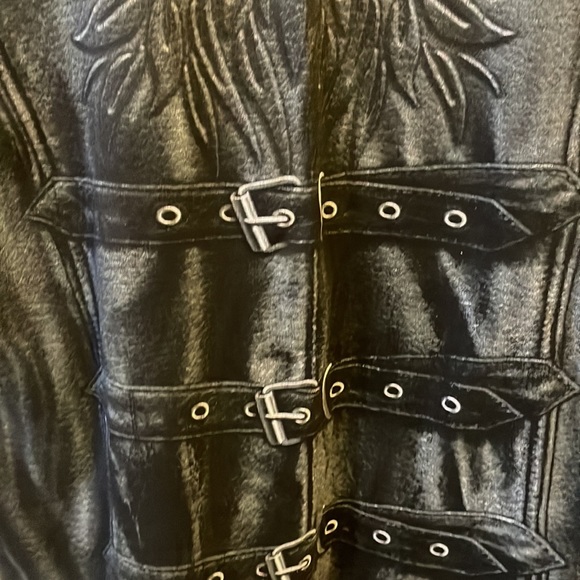 GOTH WRAP ALLOVER SLEEVELESS T-SHIRT BLACK L - Picture 7 of 9